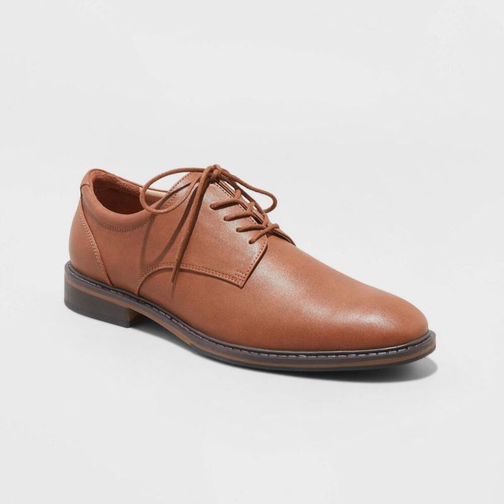 Goodfellow & Co - Men's Leo Dress Shoes with Memory Foam Insole - Go Brown